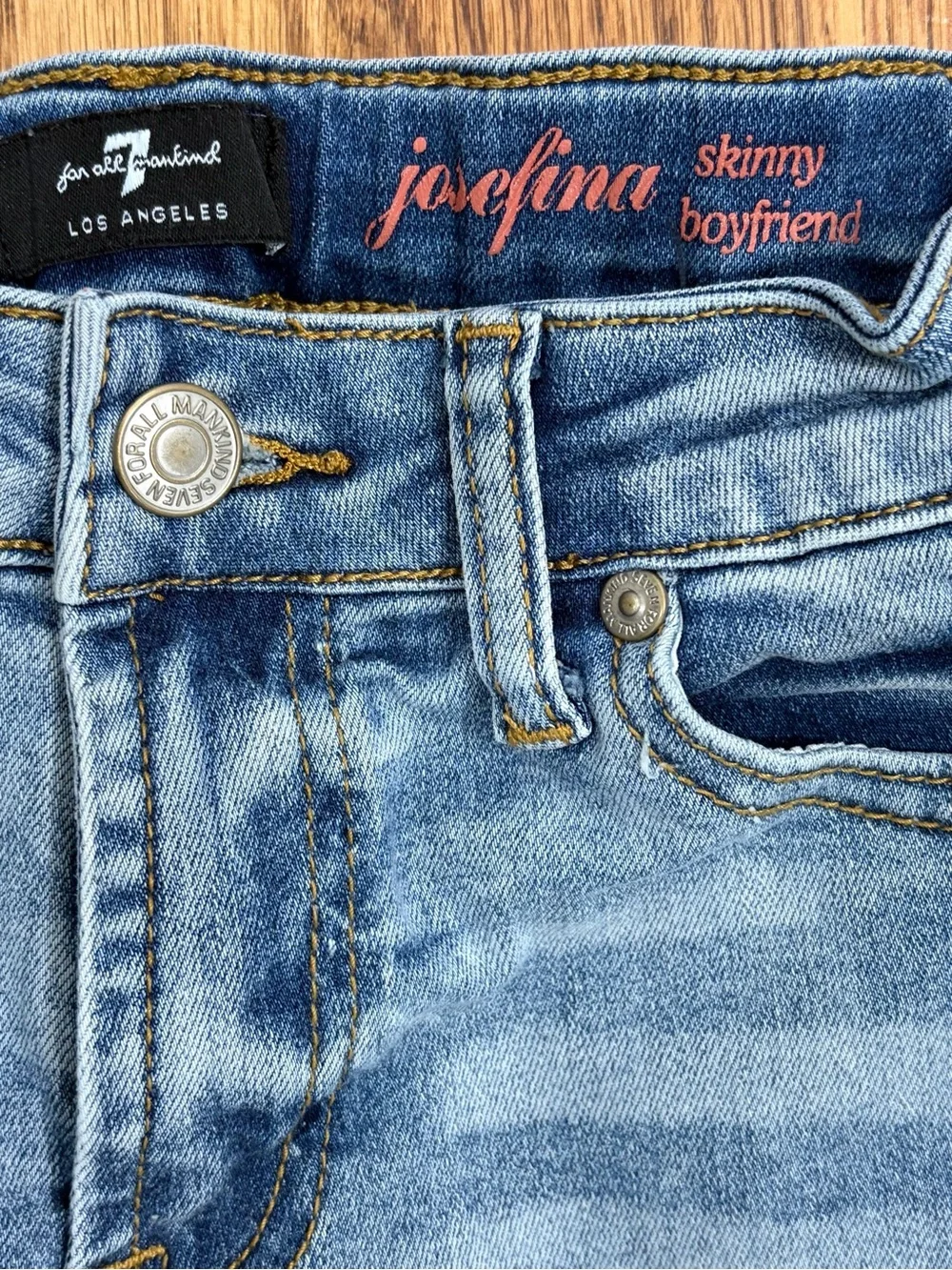 7 For All Mankind Josefina Skinny Boyfriend Raw Hem Jeans (10)